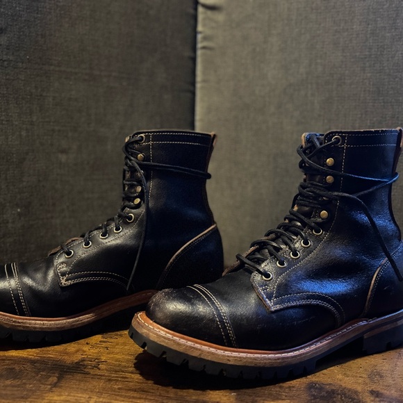 Truman Boot Co size 9D Black Waxed Flesh Upland Gently Used - Picture 15 of 15